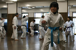 福井道場での練習風景